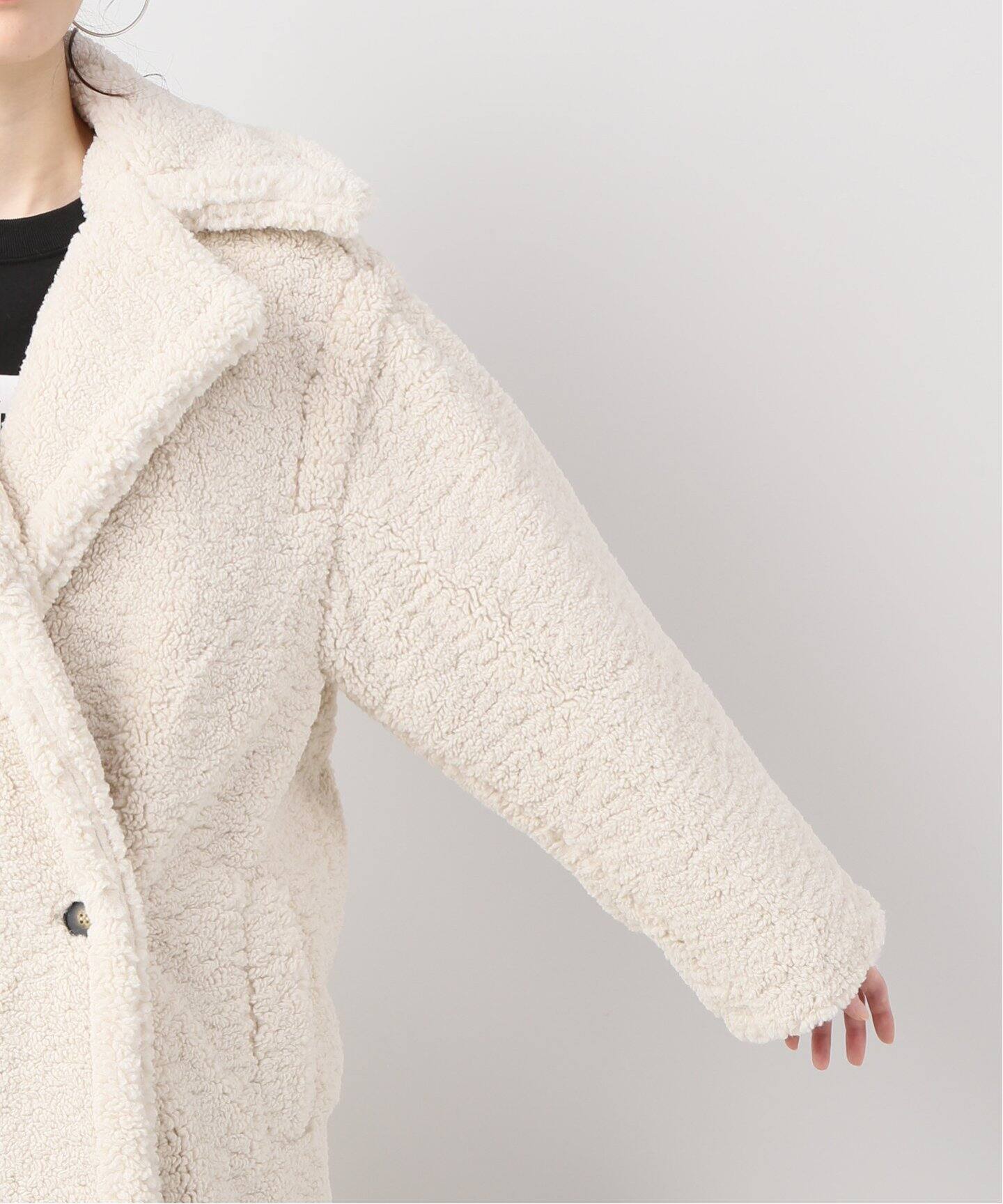 Long faux shearling jacket Clearance