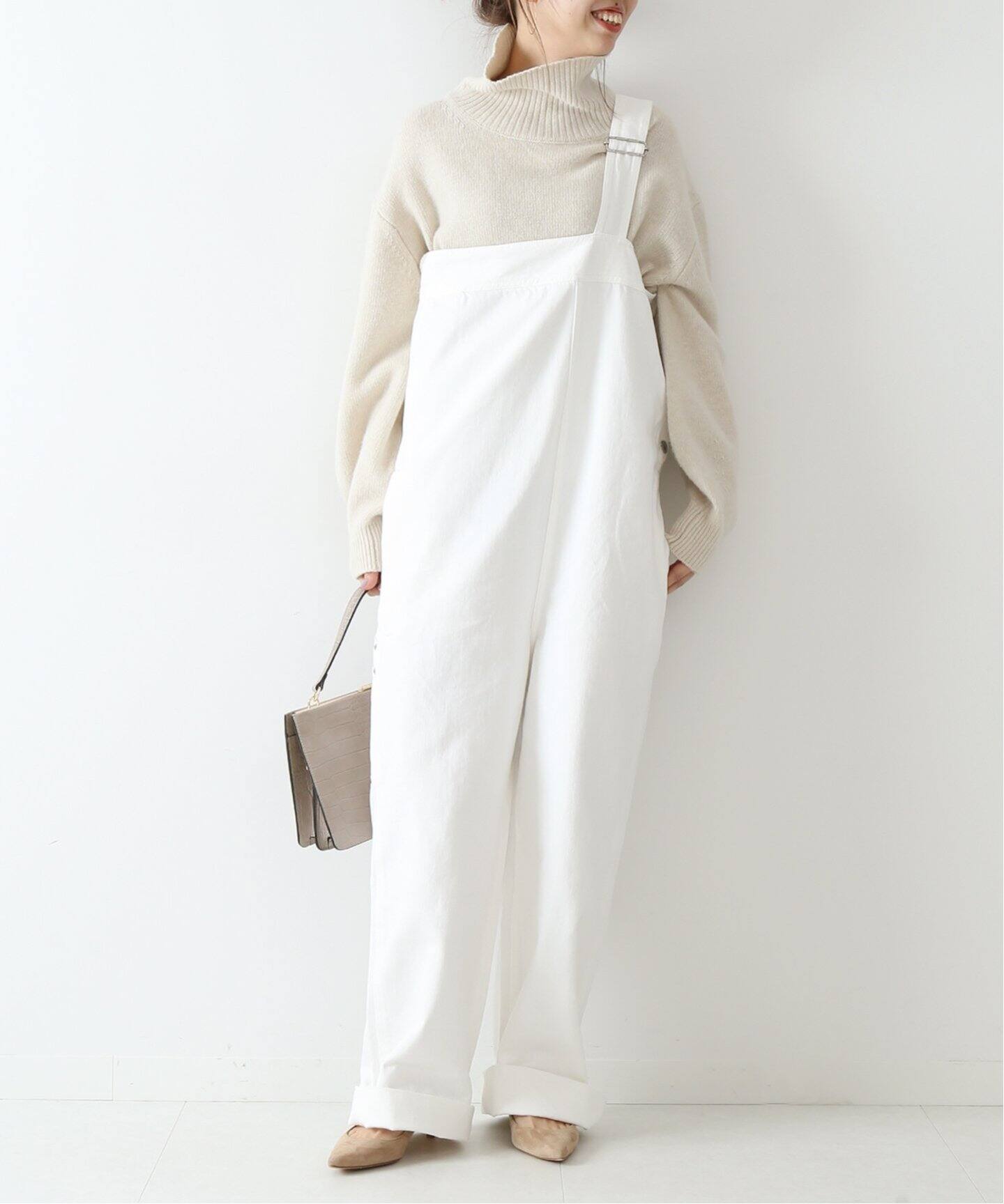 Spick and Span スパックアンドスパン】ワンショルサロペット◇[品番 