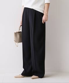 Double satin wide パンツ
