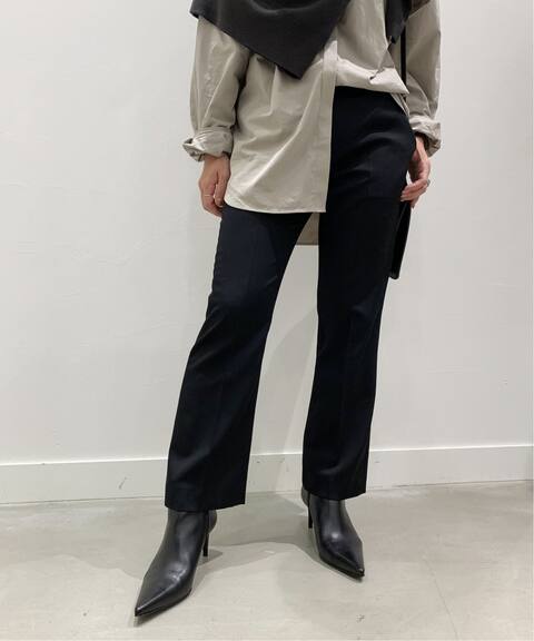 ブラックストレートクロップドパンツ Ap Studio エーピーストゥディオ 公式のファッション通販 Baycrew S Store