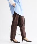 チェックスティックパンツ◆