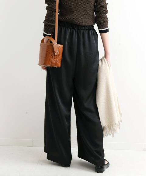 ヘビーサテンワイドパンツ Iena イエナ 公式のファッション通販 Baycrew S Store