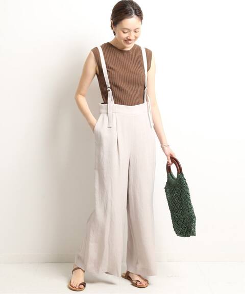 Taリネンライクサスペンダーパンツ Slobe Iena スローブ イエナ 公式のファッション通販 Baycrew S Store