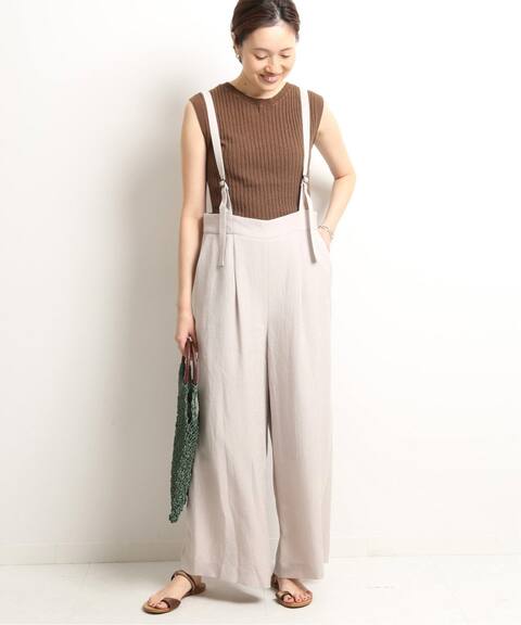 Taリネンライクサスペンダーパンツ Slobe Iena スローブ イエナ 公式のファッション通販 Baycrew S Store