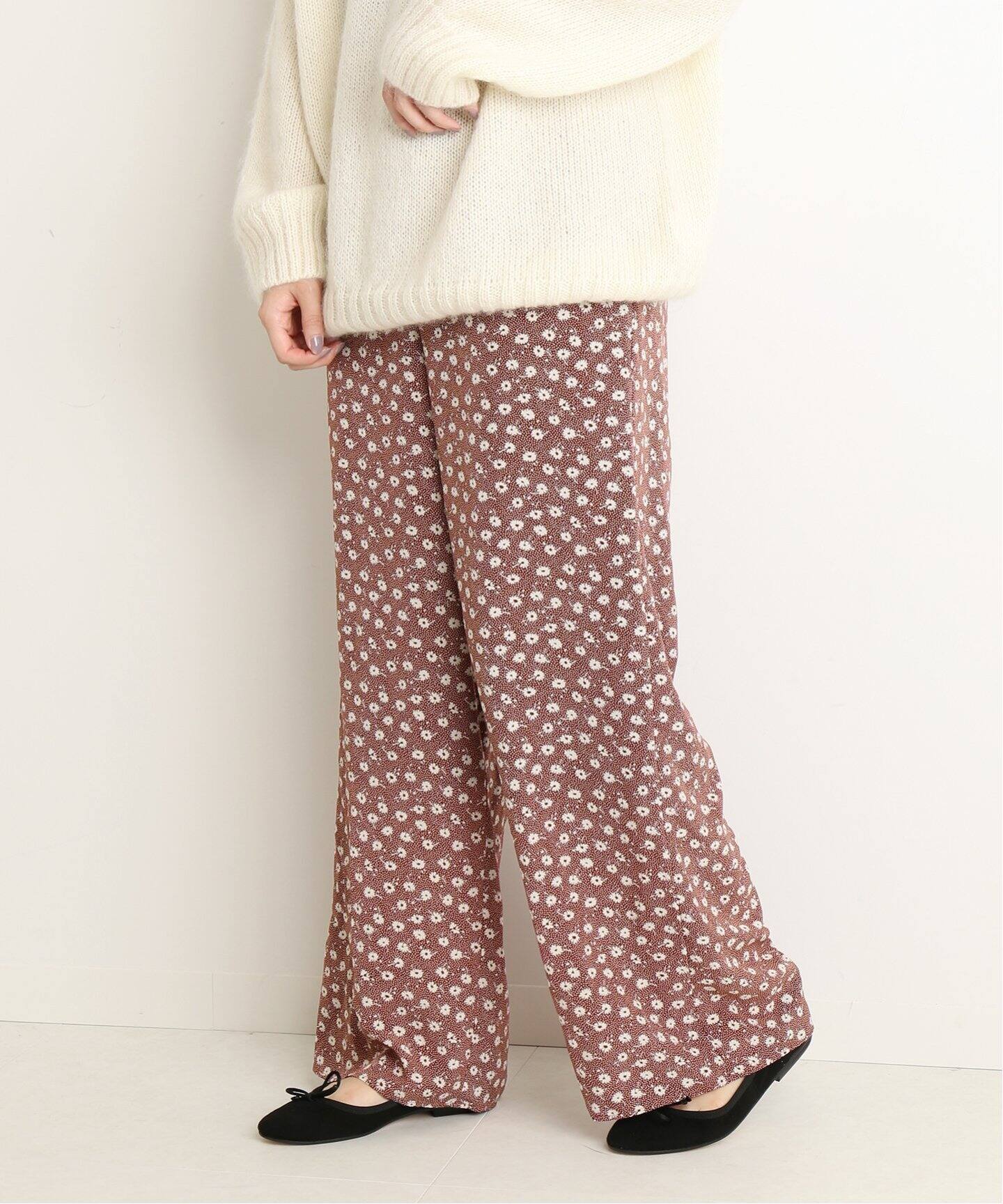 フラワープリント イージーパンツ◇（その他パンツ）｜SLOBE IENA  