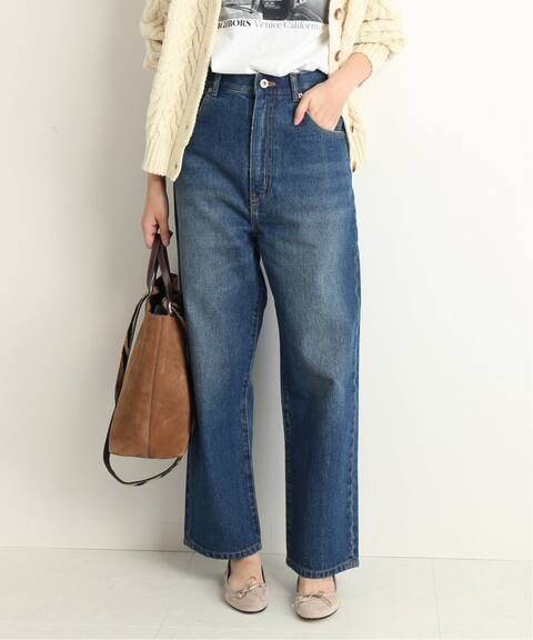 Le Denim ハイウエストストレートデニムパンツ Slobe Iena スローブ イエナ 公式のファッション通販 19030912783030 Baycrew S Store