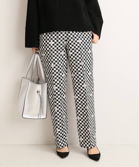 Vermeil Par Iena 幾何柄ロゴプリント パンツ Vermeil Par Iena ヴェルメイユ パー イエナ 公式のファッション通販 Baycrew S Store