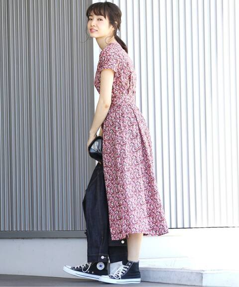 Liberty Vネックシャツワンピース La Totalite ラ トータリテ 公式のファッション通販 Baycrew S Store