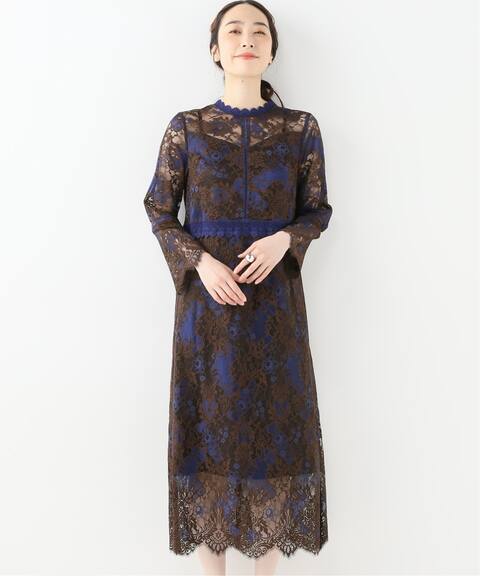 Arobe アローブ バイカラーレースワンピース La Totalite ラ トータリテ 公式のファッション通販 Baycrew S Store