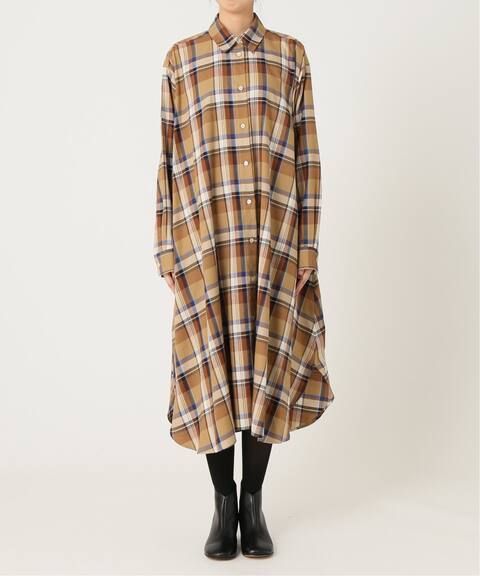 タータンチェックフレアシャツワンピ Spick And Span スピック スパン 公式のファッション通販 Baycrew S Store