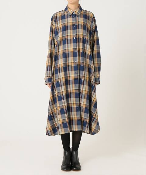 タータンチェックフレアシャツワンピ Spick And Span スピック スパン 公式のファッション通販 Baycrew S Store