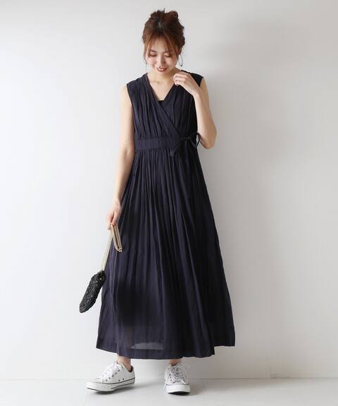 Ne Quittez Pas コットンボイルクロスオーバーフロントドレス Spick And Span スピック スパン 公式のファッション通販 Baycrew S Store
