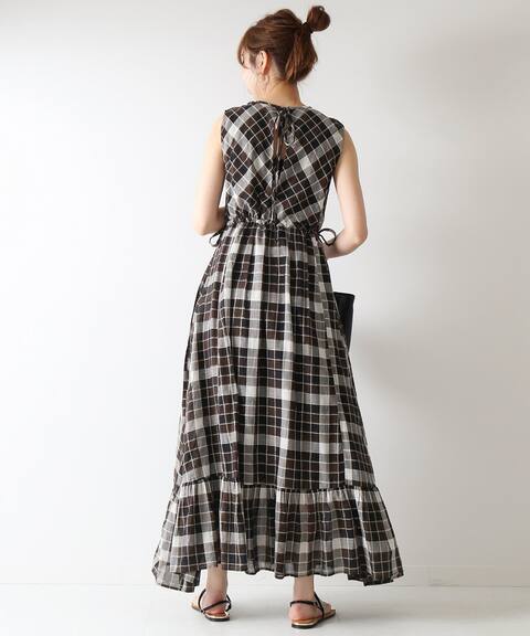 Ne Quittez Pas チェックバックリボンドレス Spick And Span スピック スパン 公式のファッション通販 Baycrew S Store Ne Quittez Pas チェックバックリボンドレス Spick And Span スピック スパン 公式のファッション通販 Baycrew S Store
