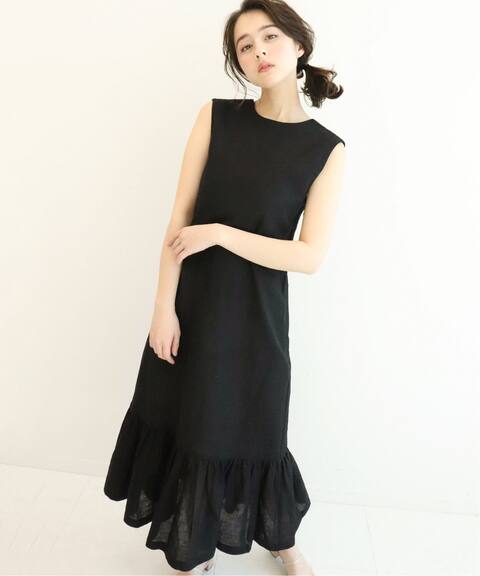 リネンバックオープンラッフルワンピース U By Spick Span ユーバイスピックアンドスパン 公式のファッション通販 Baycrew S Store