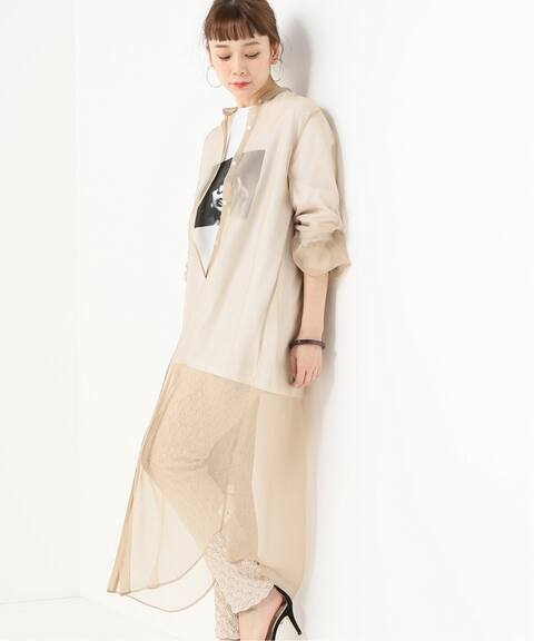 シアーシャツワンピース2 U By Spick Span ユーバイスピックアンドスパン 公式のファッション通販 Baycrew S Store