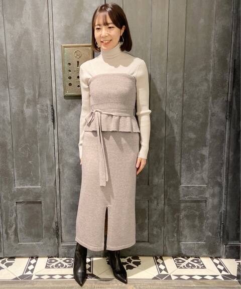 W Nyニットビスチェワンピース Noble ノーブル 公式のファッション通販 Baycrew S Store