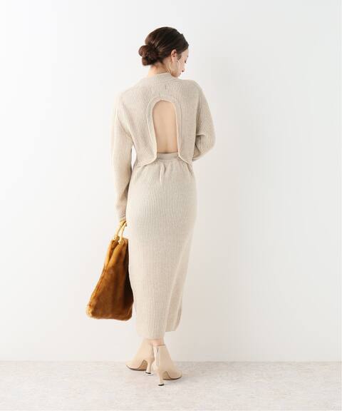 Jane Smith バックオープンニットワンピース Noble ノーブル 公式のファッション通販 Baycrew S Store