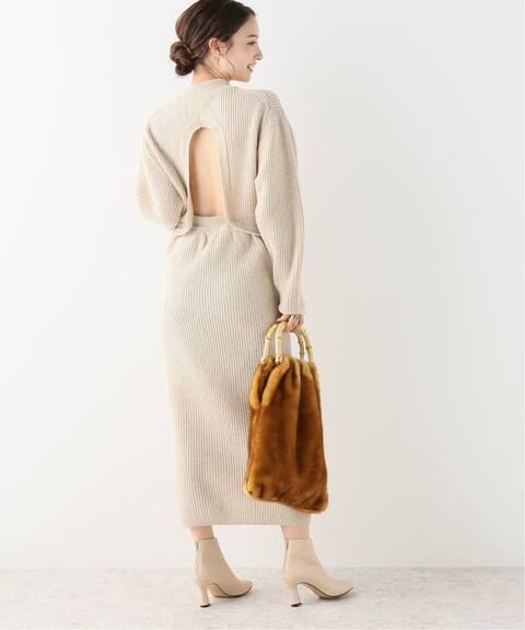 Jane Smith バックオープンニットワンピース Noble ノーブル 公式のファッション通販 Baycrew S Store