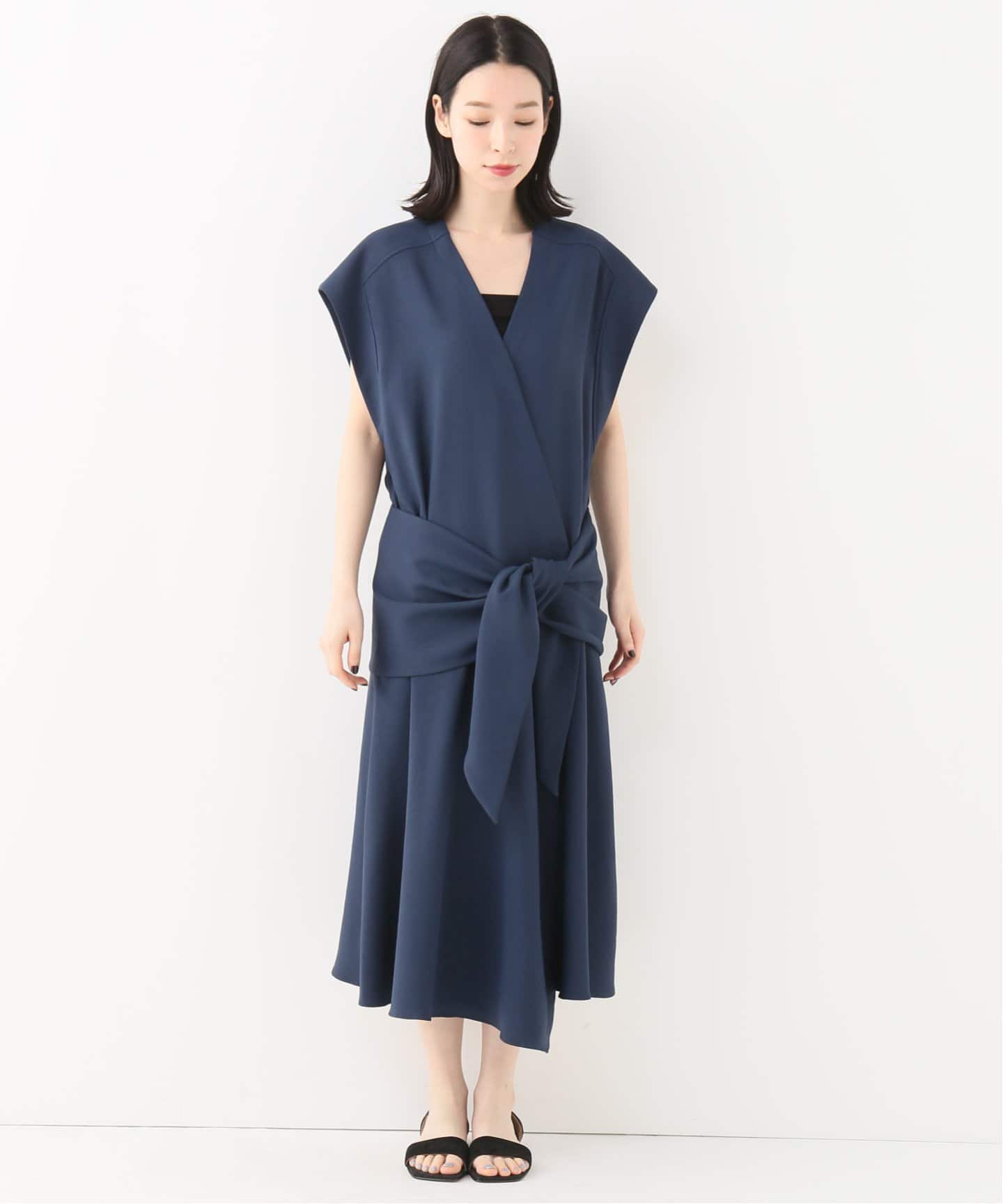 tibi wrap dress