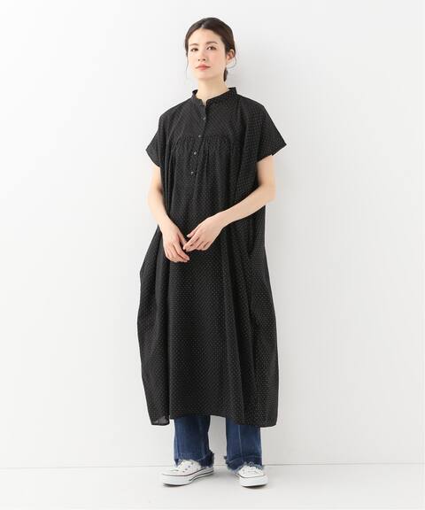 Soil ソイル Voile Dot Band Collar Dress Journal Standard Luxe ジャーナルスタンダード ラックス 公式のファッション通販 Baycrew S Store