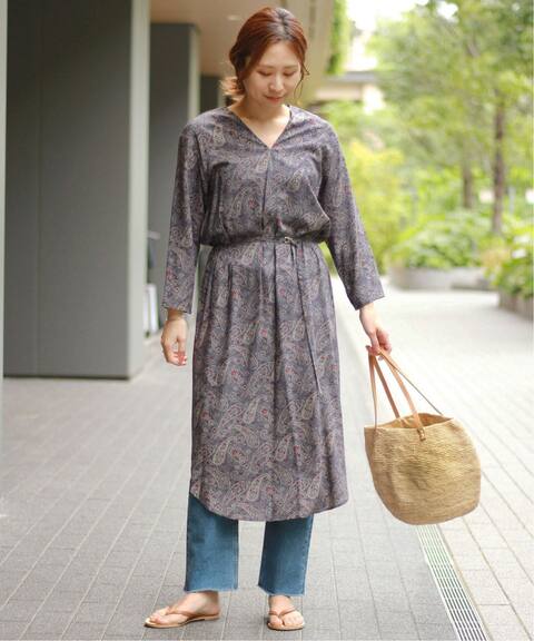 ペイズリープリントベルテッドワンピース Journal Standard Relume ジャーナルスタンダード レリューム 公式のファッション通販 Baycrew S Store