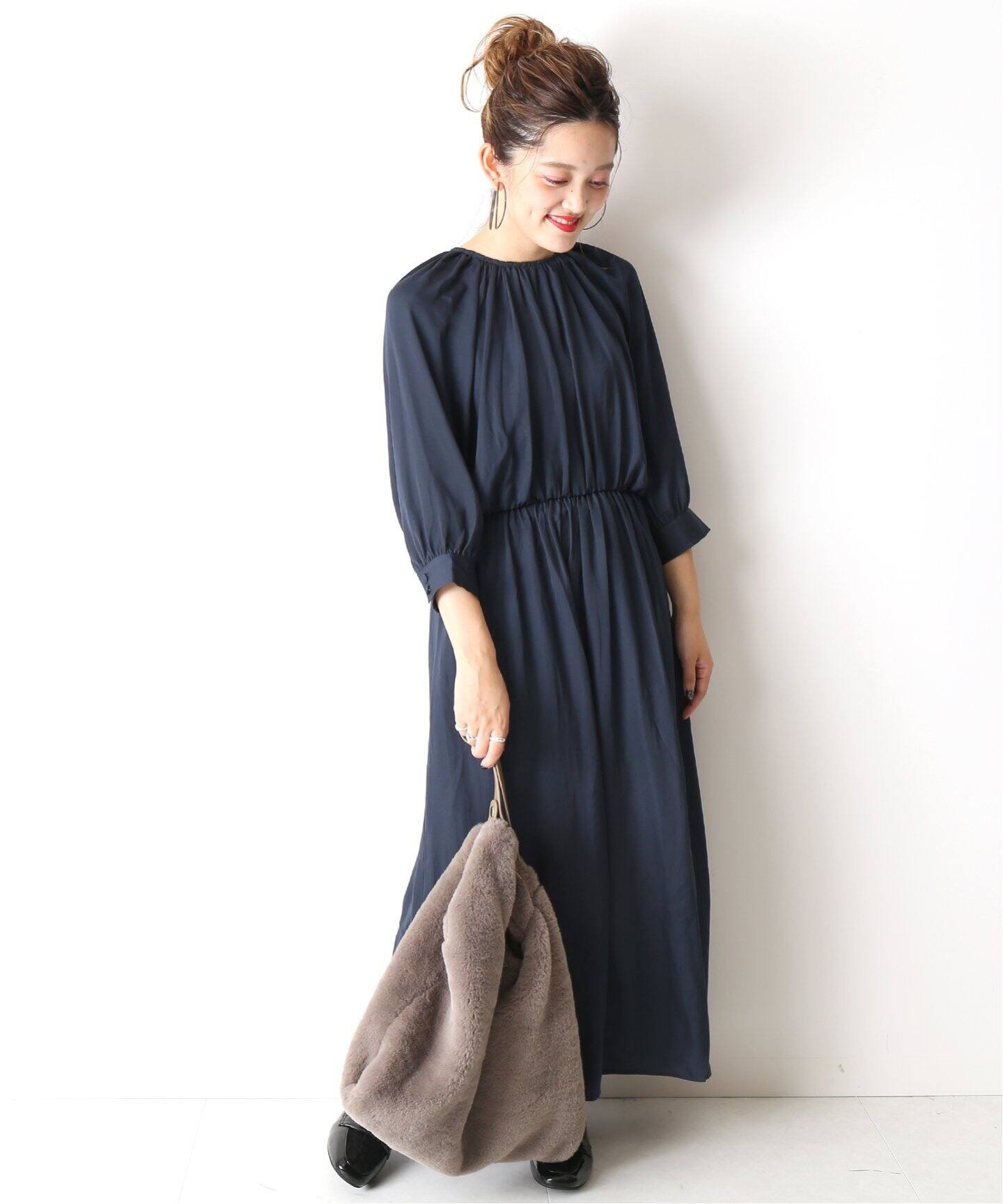 B.C STOCK 2WAYスモッキングワンピース