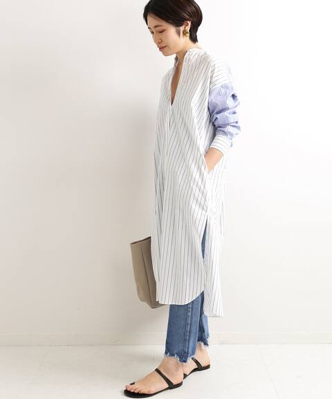 コットンストライプシャツワンピース Iena イエナ 公式のファッション通販 Baycrew S Store