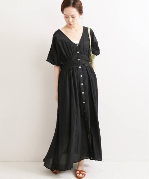 コットンシルクローン ギャザーワンピース Iena イエナ 公式のファッション通販 Baycrew S Store