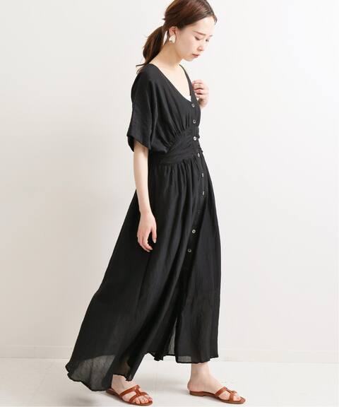 コットンシルクローン ギャザーワンピース Iena イエナ 公式のファッション通販 Baycrew S Store コットンシルクローン ギャザーワンピース Iena イエナ 公式のファッション通販 Baycrew S Store