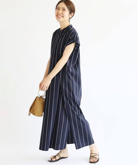 R Pストライプ ロングシャツワンピース Iena イエナ 公式のファッション通販 Baycrew S Store