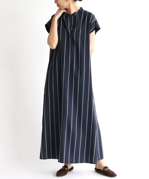R Pストライプ ロングシャツワンピース Iena イエナ 公式のファッション通販 Baycrew S Store