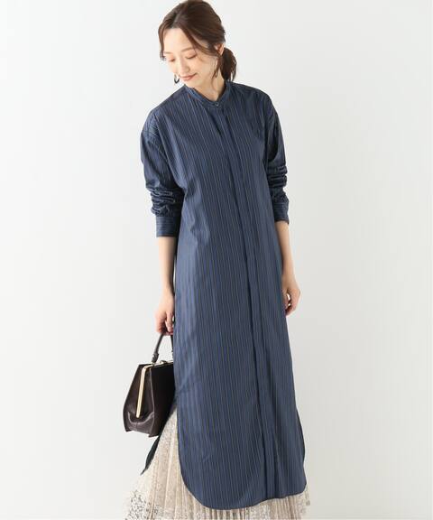 バンドカラーロングシャツワンピース Iena イエナ 公式のファッション通販 Baycrew S Store