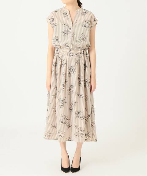 追加2 ストライプフラワースキッパーシャツワンピース Iena イエナ 公式のファッション通販 Baycrew S Store