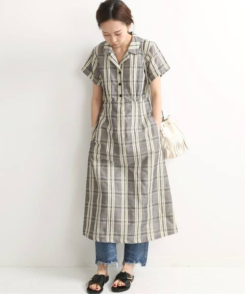 ラミーチェックシャツワンピース Iena イエナ 公式のファッション通販 Baycrew S Store