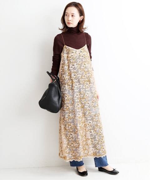 コードフラワー レースキャミワンピース Iena イエナ 公式のファッション通販 Baycrew S Store