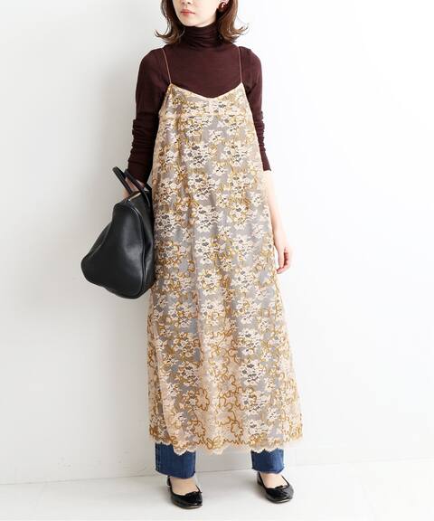 コードフラワー レースキャミワンピース Iena イエナ 公式のファッション通販 Baycrew S Store