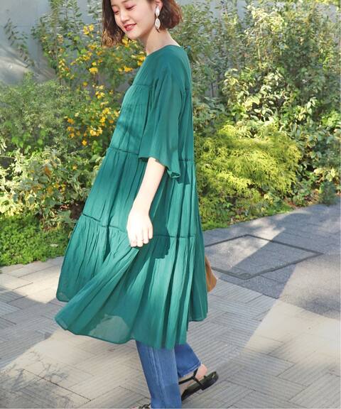 コットンボイルフレアスリーブワンピース Iena イエナ 公式のファッション通販 Baycrew S Store