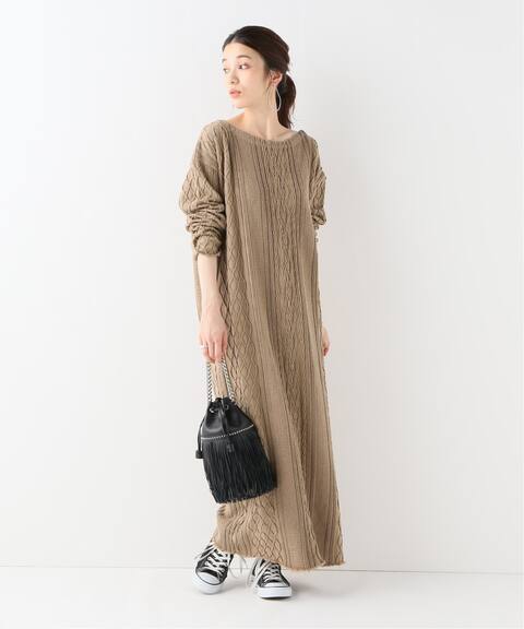 R Jubilee アール ジュビリー Back Open ケーブル編みワンピース Iena イエナ 公式のファッション通販 Baycrew S Store