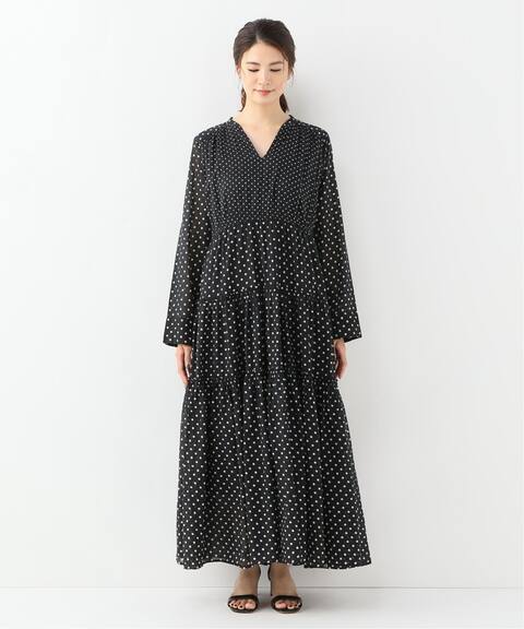 Ne Quittez Pas ヌキテパ Cotton Dot ギャザーロングワンピース Iena イエナ 公式のファッション通販 Baycrew S Store
