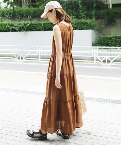 ティアードノースリーブワンピース Slobe Iena スローブ イエナ 公式のファッション通販 Baycrew S Store