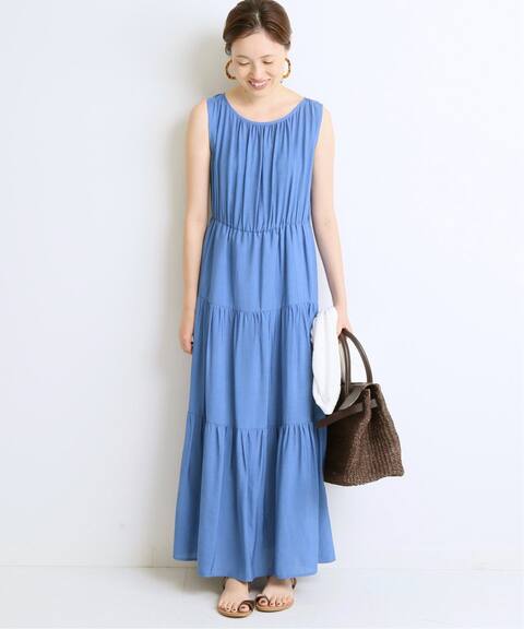 ティアードノースリーブワンピース Slobe Iena スローブ イエナ 公式のファッション通販 Baycrew S Store