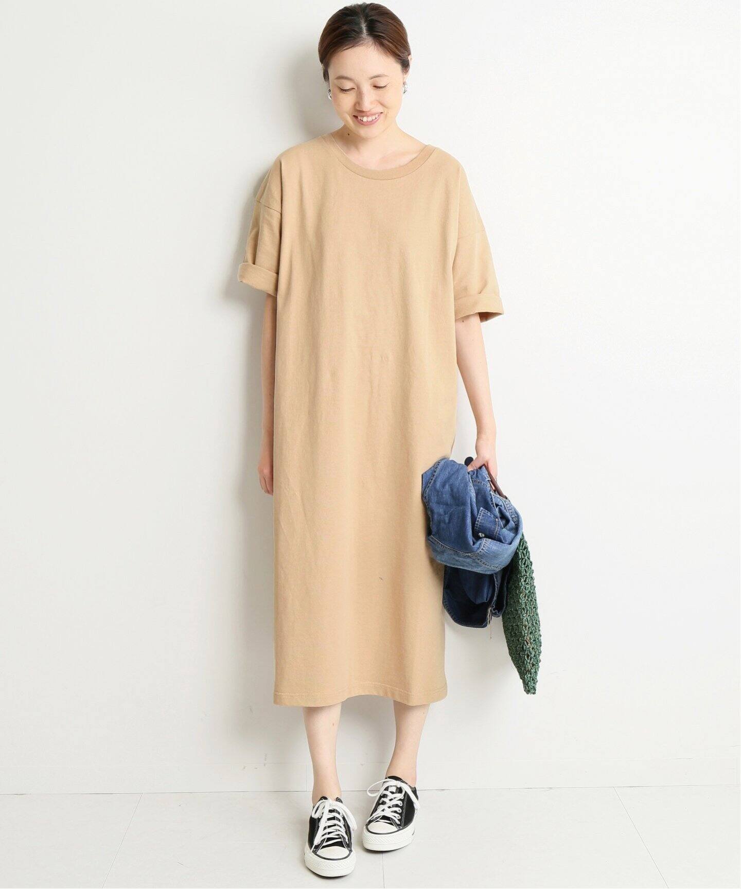 期間限定特価 Slobe Iena シャツワンピース ベルト付き ベージュ 七分袖 Sale 公式 Www Hoxielandscape Com