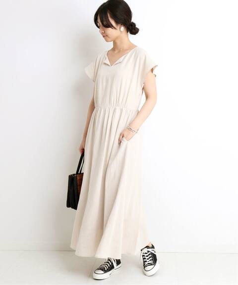 リネンレーヨンフレアワンピース Slobe Iena スローブ イエナ 公式のファッション通販 Baycrew S Store