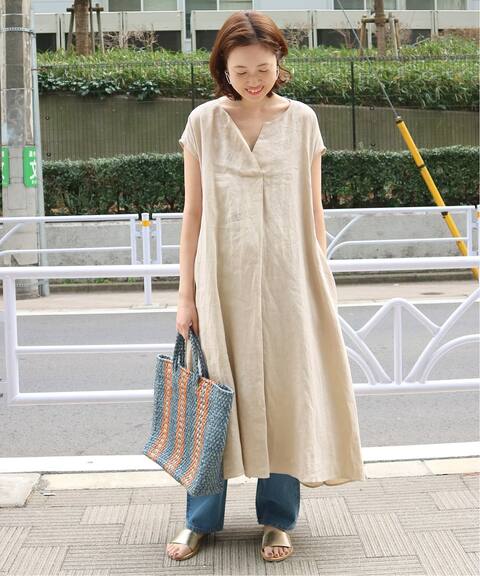 追加 フレンチリネンスキッパーワンピース Slobe Iena スローブ イエナ 公式のファッション通販 Baycrew S Store