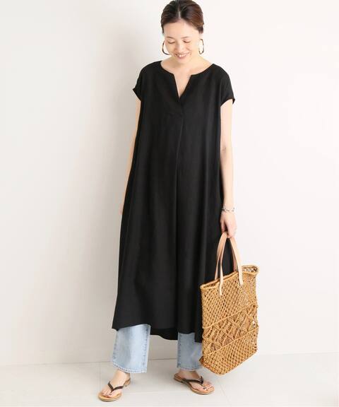 追加 フレンチリネンスキッパーワンピース Slobe Iena スローブ イエナ 公式のファッション通販 Baycrew S Store
