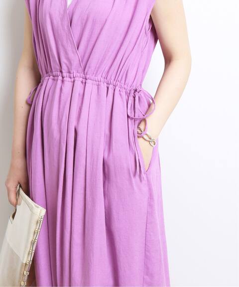 Classy Closet Slobe リネン混カシュクール ロングワンピース Slobe Iena スローブ イエナ 公式のファッション通販 Baycrew S Store Classy Closet Slobe リネン混カシュクール ロングワンピース Slobe Iena スローブ イエナ 公式のファッション通販 Baycrew S Store