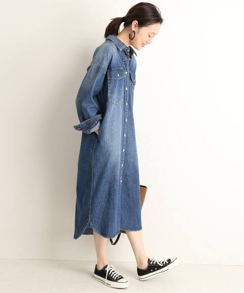 追加 Le Denim ロングワンピース Slobe Iena スローブ イエナ 公式のファッション通販 Baycrew S Store