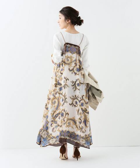 Slobe Iena Fi M スカーフ柄ワンピース Slobe Iena スローブ イエナ 公式のファッション通販 Baycrew S Store
