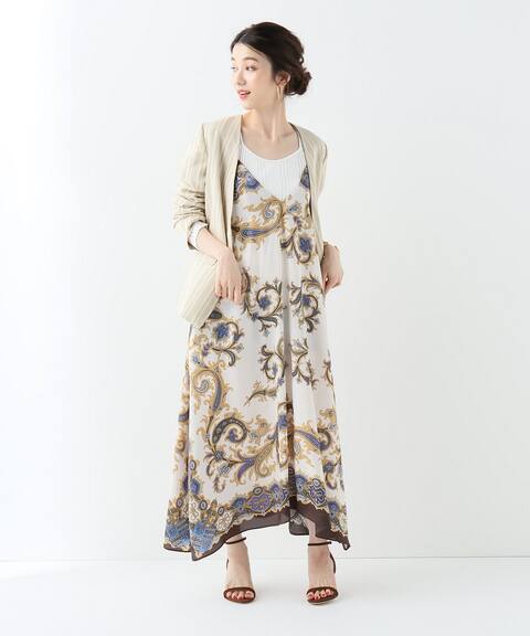 Slobe Iena Fi M スカーフ柄ワンピース Slobe Iena スローブ イエナ 公式のファッション通販 Baycrew S Store