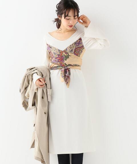 Slobe Iena Fi M スカーフ付きワンピース Slobe Iena スローブ イエナ 公式のファッション通販 Baycrew S Store